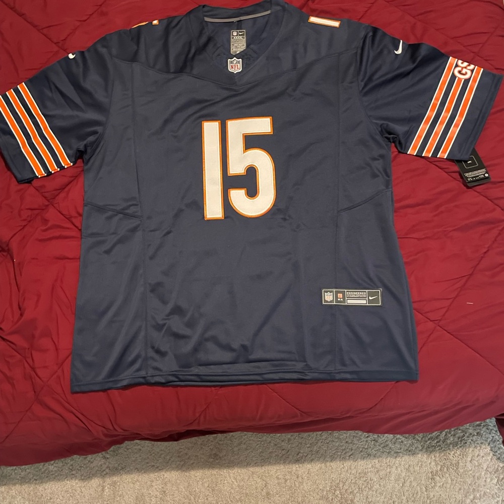 Men's Chicago Bears Rome Odunze Nike Navy Player Game Jersey